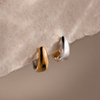 Bold Mixed Metal Huggies