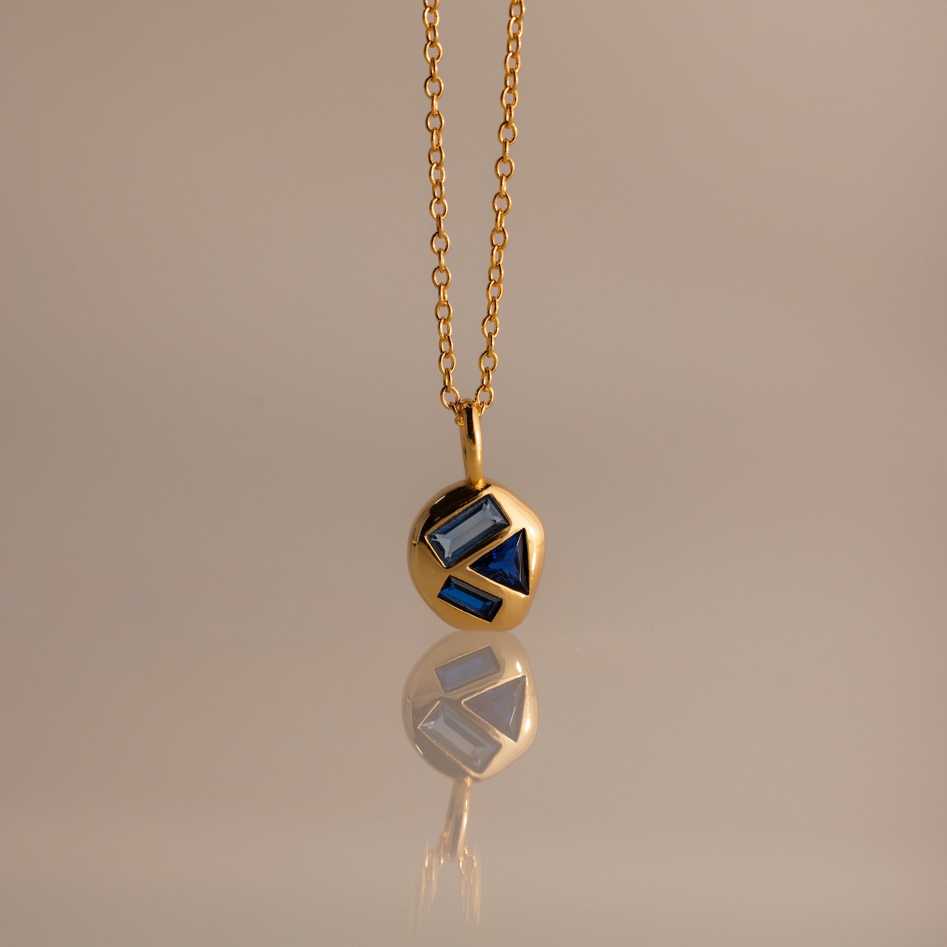 Mixed Birthstone Capsule Necklace
