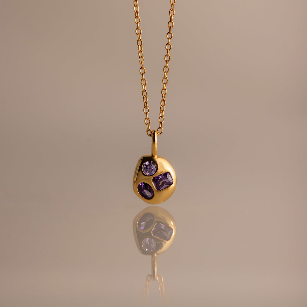Mixed Birthstone Capsule Necklace