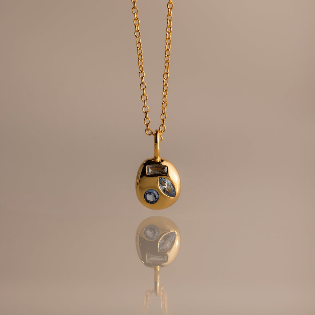Mixed Birthstone Capsule Necklace