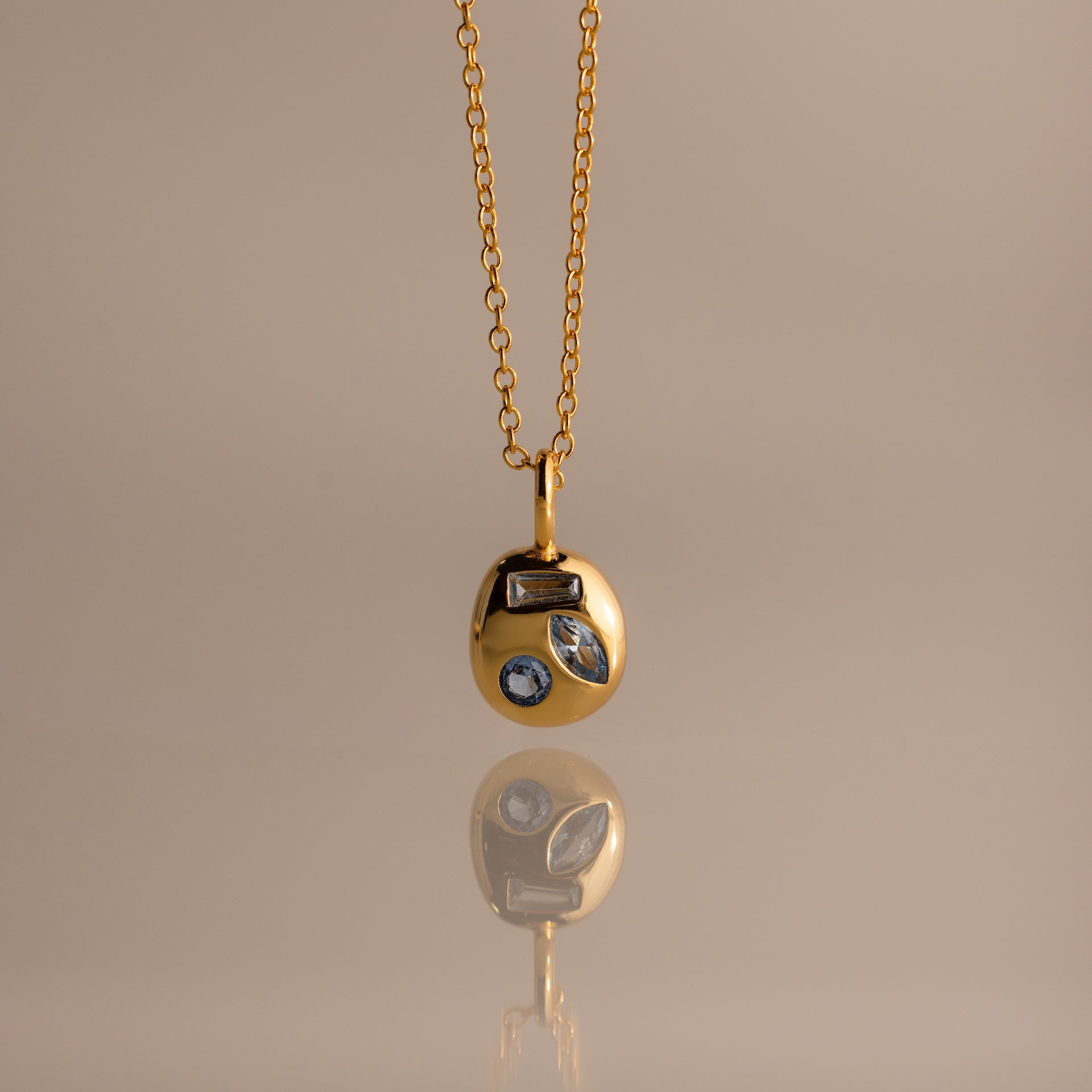 Mixed Birthstone Capsule Necklace
