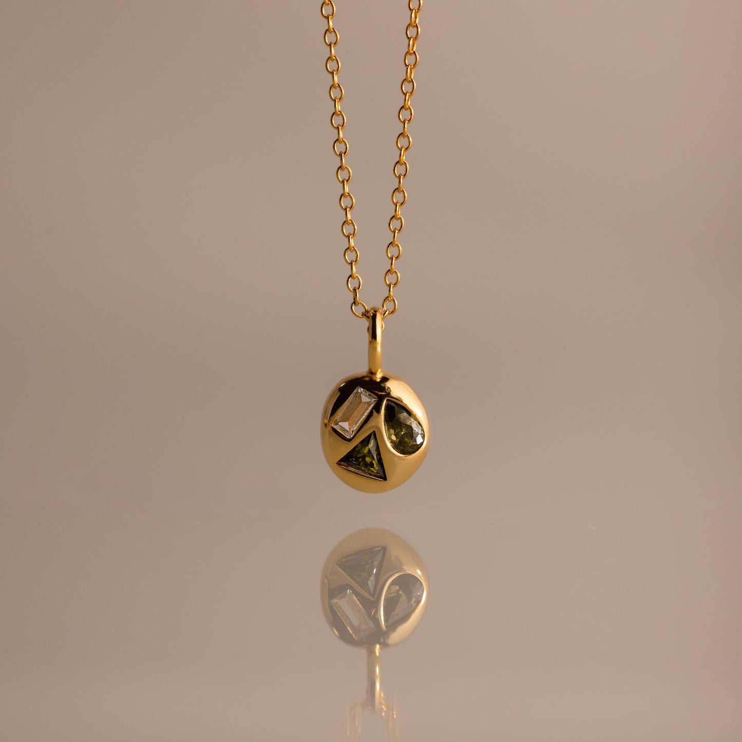 Mixed Birthstone Capsule Necklace