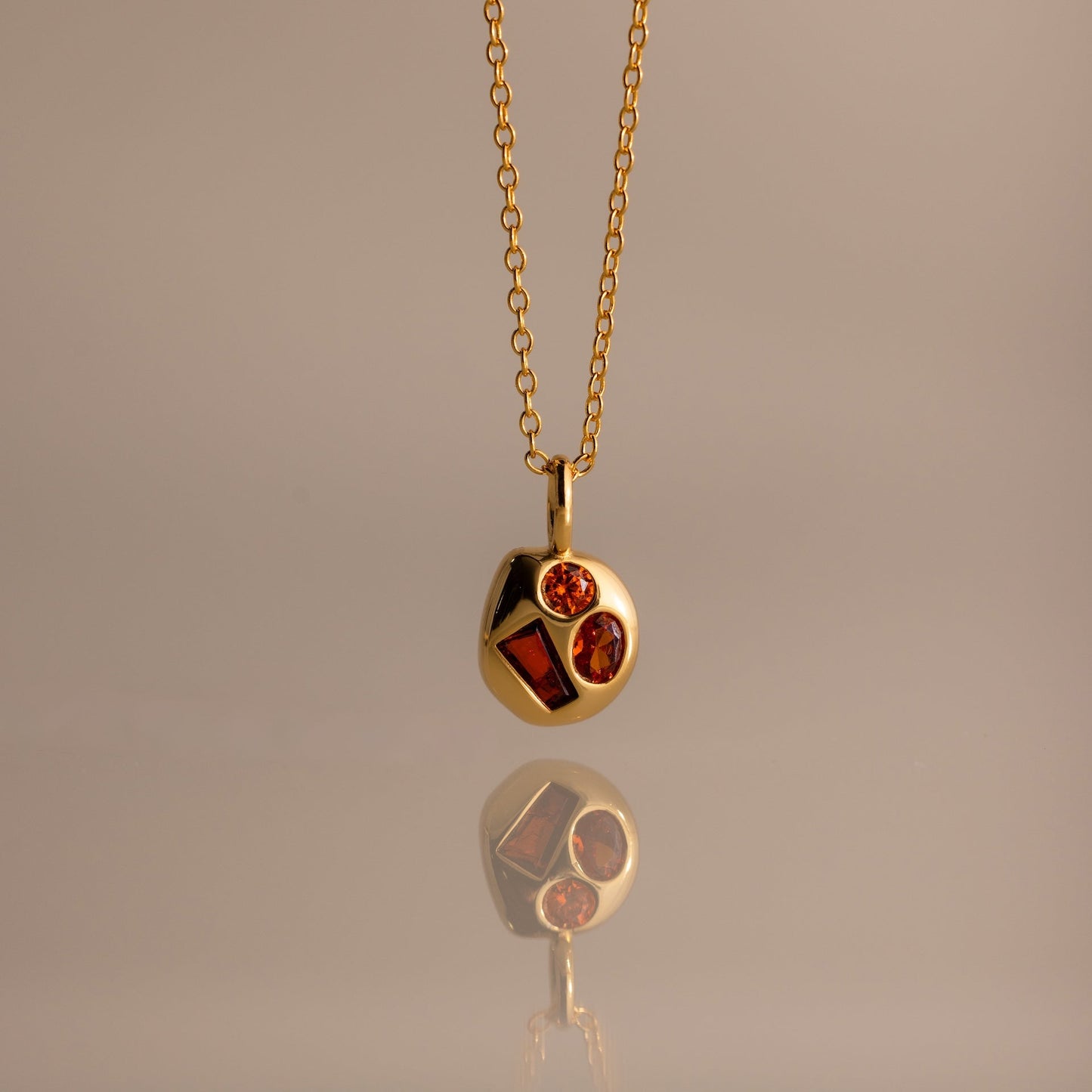 Mixed Birthstone Capsule Necklace