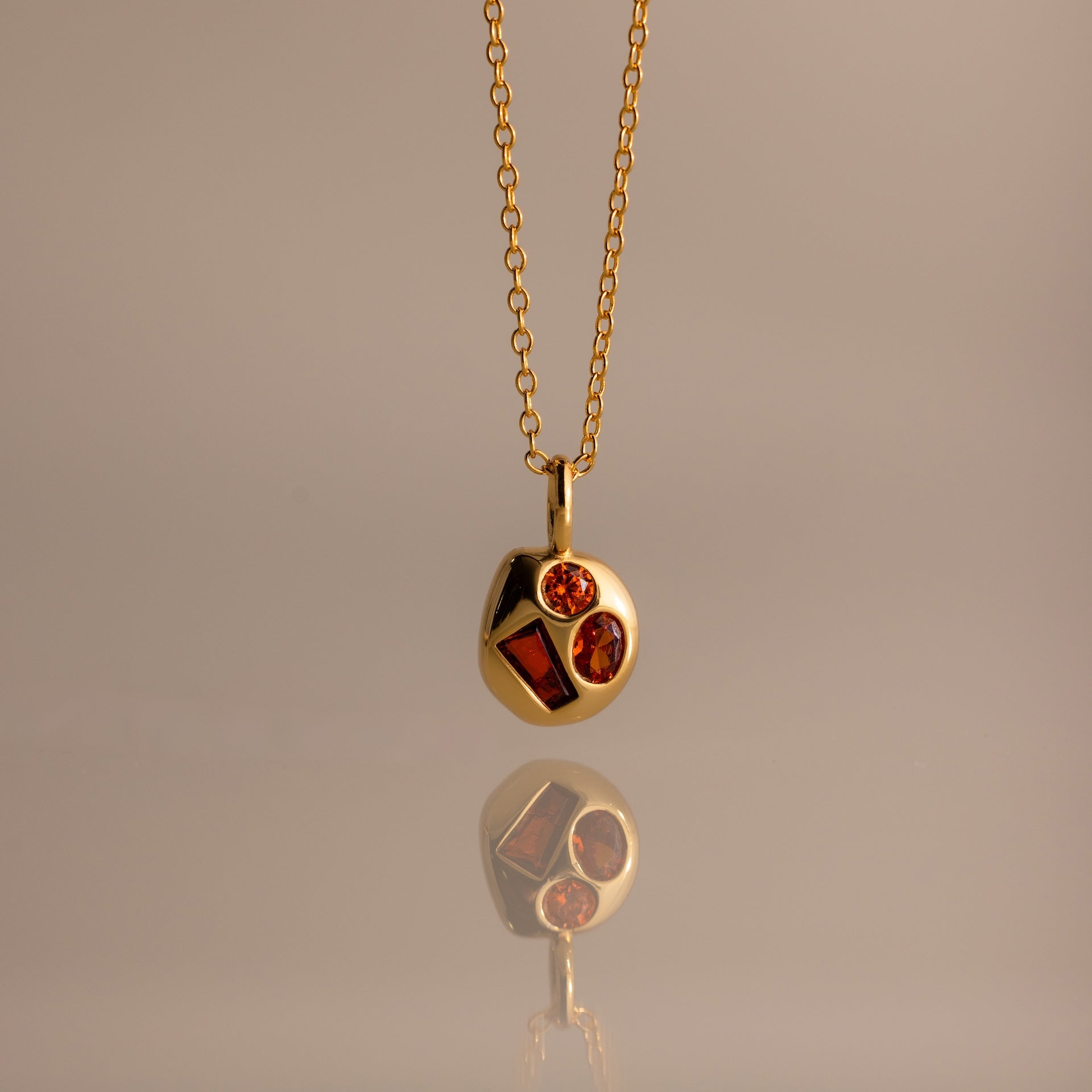 Mixed Birthstone Capsule Necklace