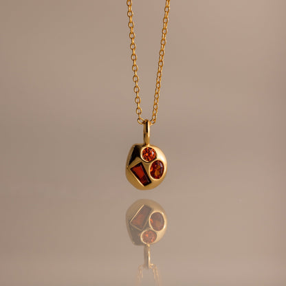 Mixed Birthstone Capsule Necklace