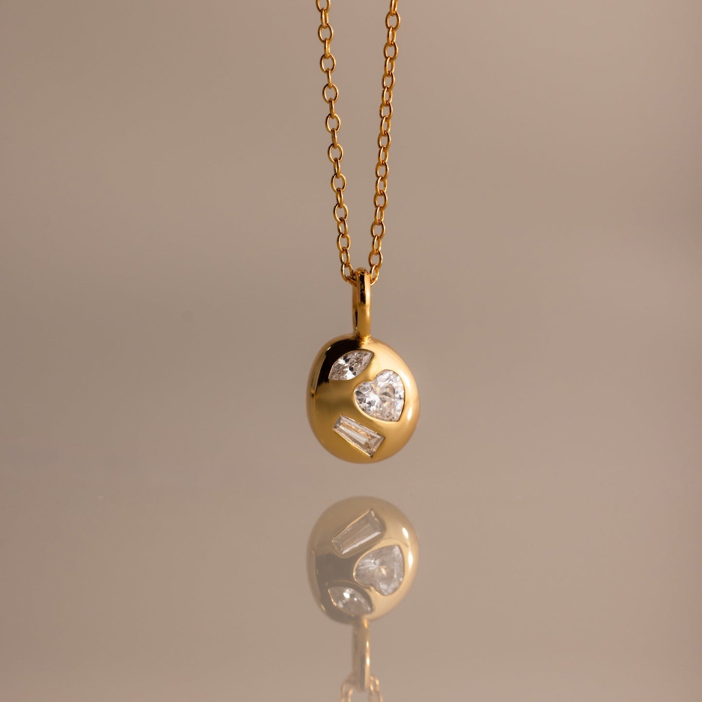 Mixed Birthstone Capsule Necklace