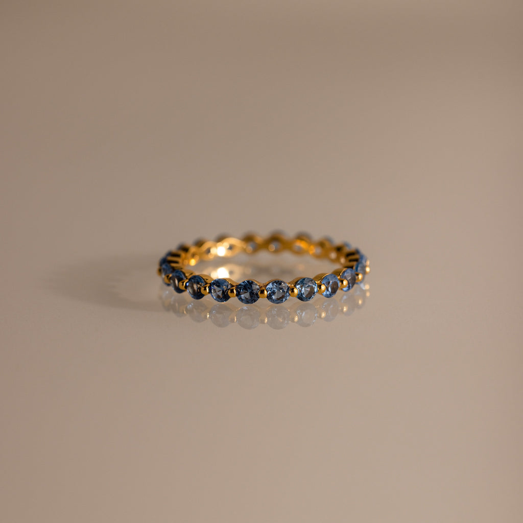 Lace Eternity Birthstone Ring