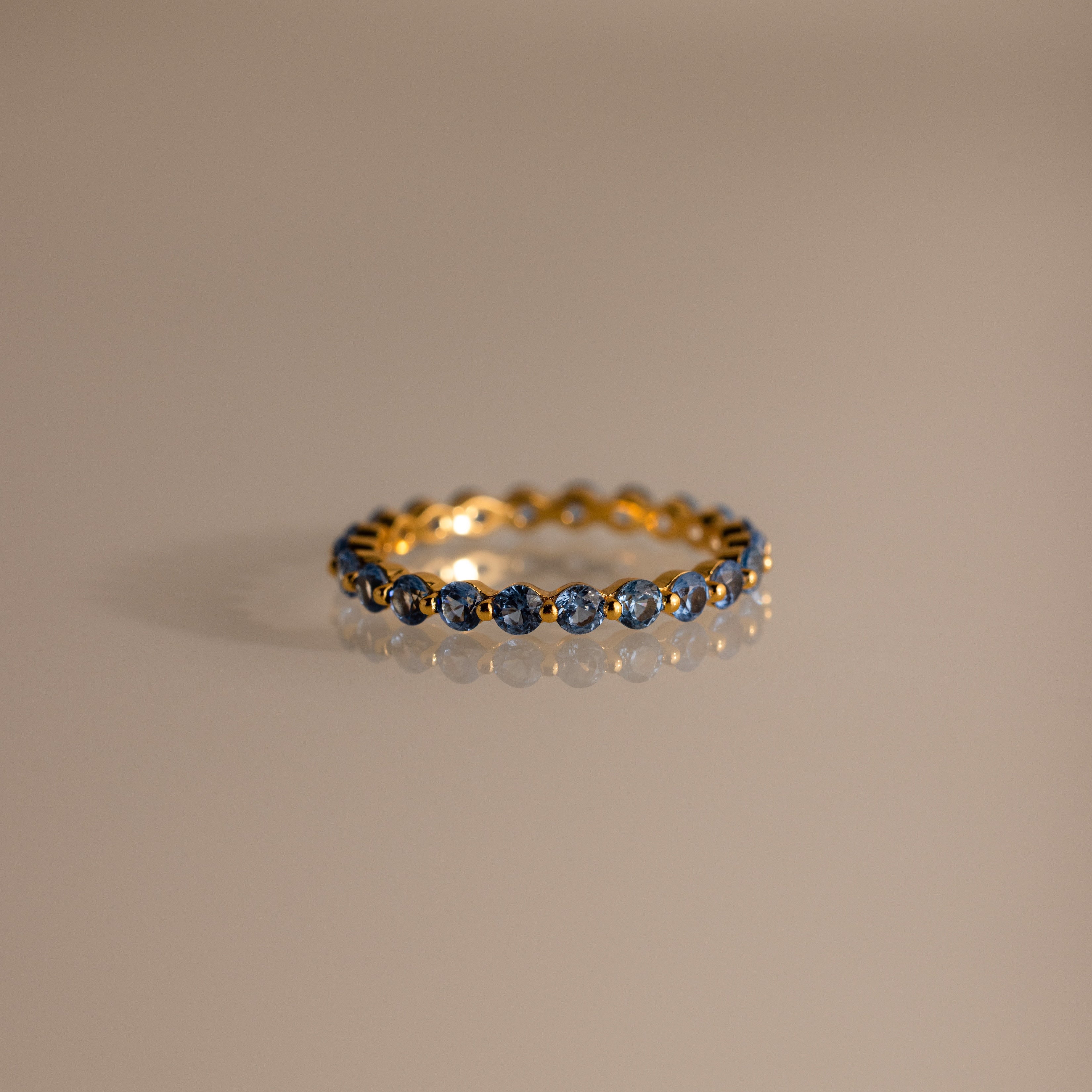 Lace Eternity Birthstone Ring