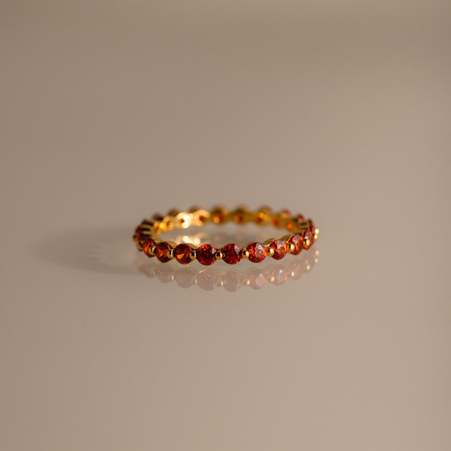 Lace Eternity Birthstone Ring