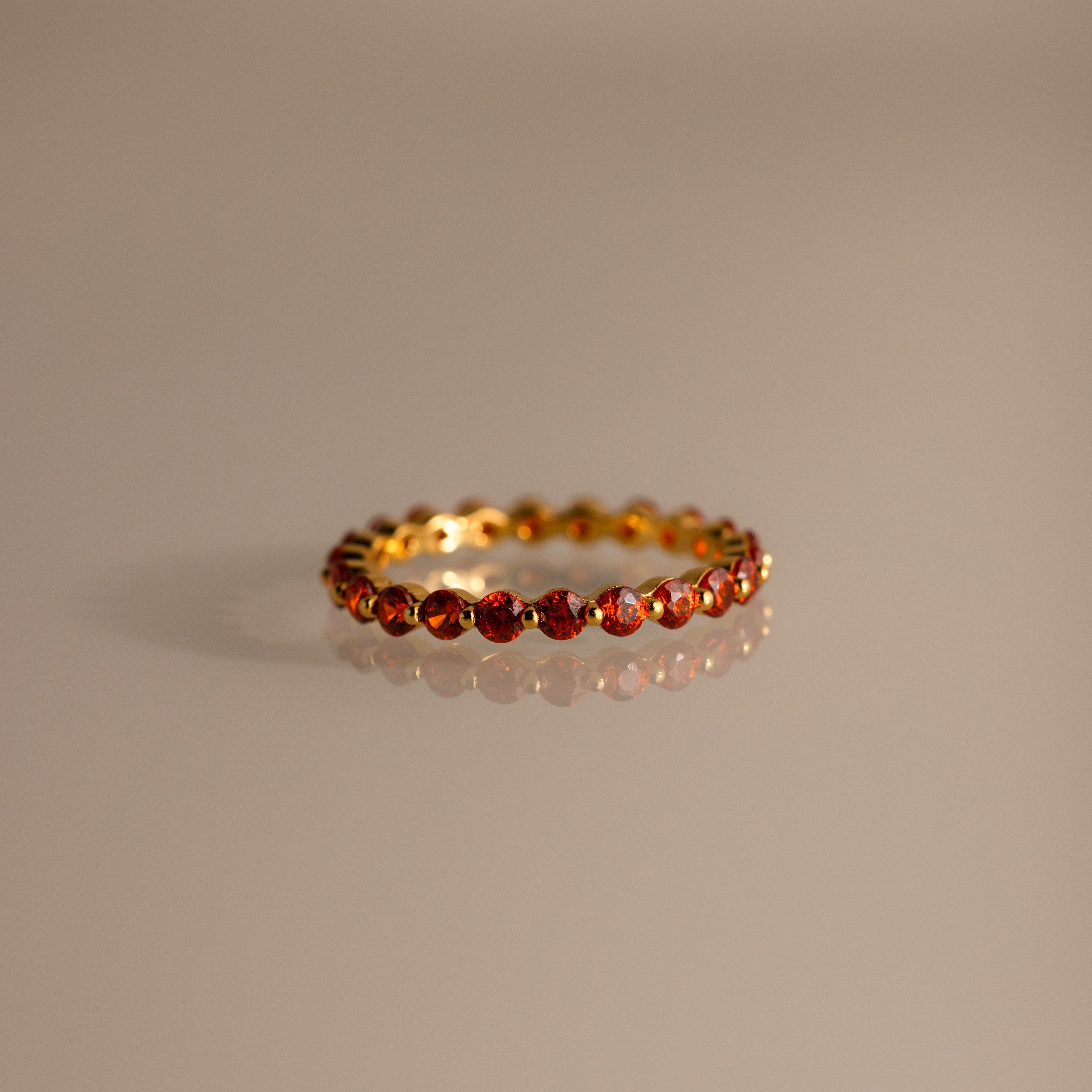 Lace Eternity Birthstone Ring