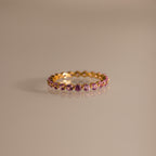 Lace Eternity Birthstone Ring