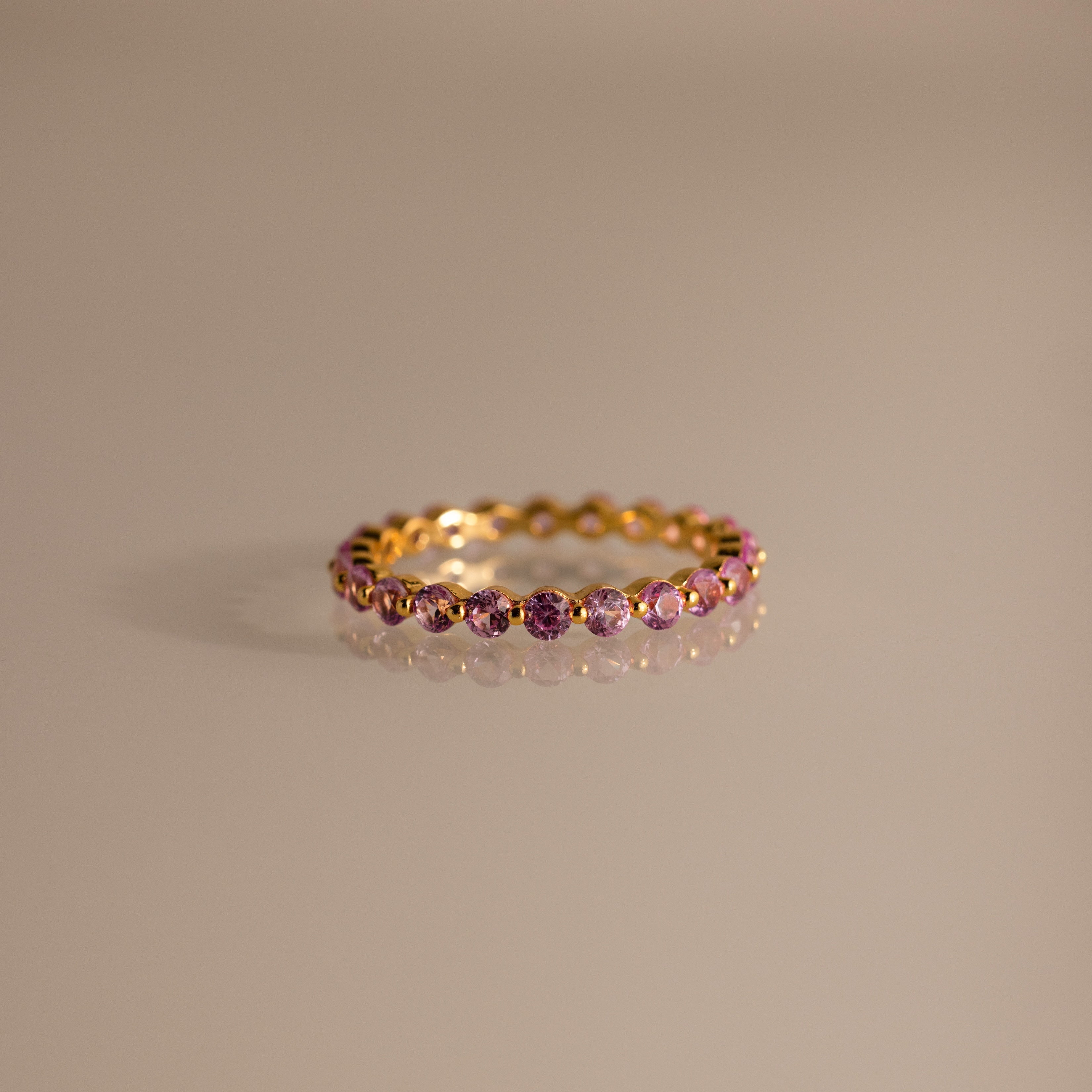 Lace Eternity Birthstone Ring