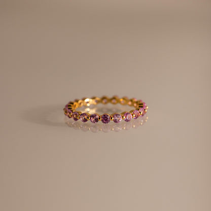 Lace Eternity Birthstone Ring