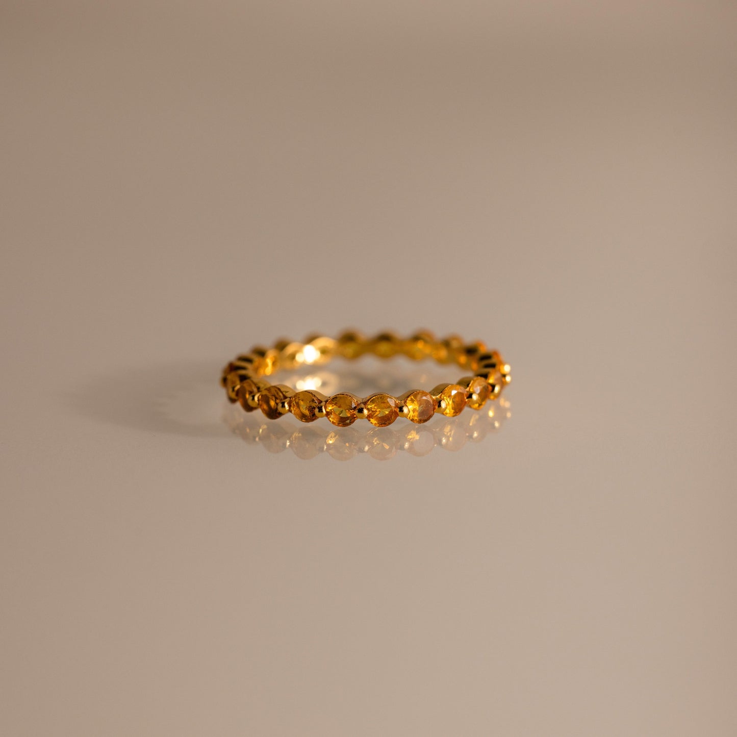 Lace Eternity Birthstone Ring
