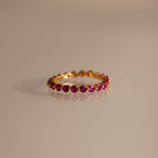 Lace Eternity Birthstone Ring