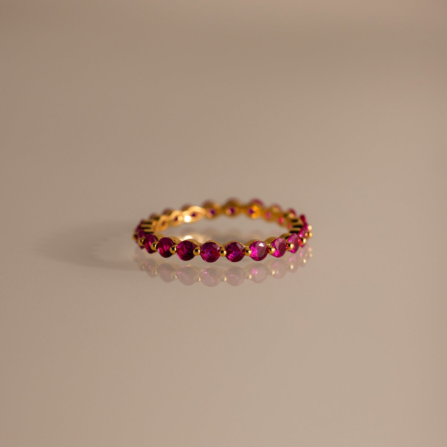 Lace Eternity Birthstone Ring