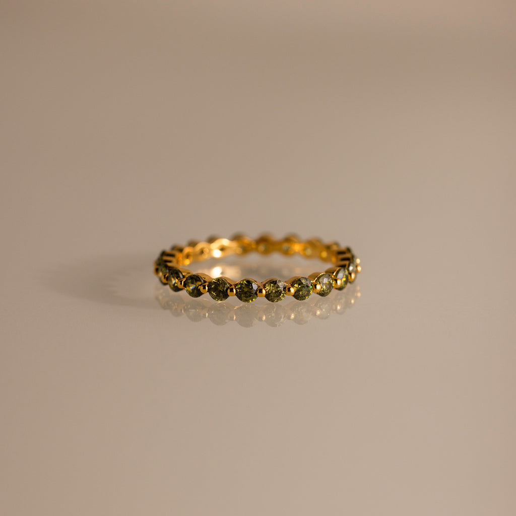 Lace Eternity Birthstone Ring