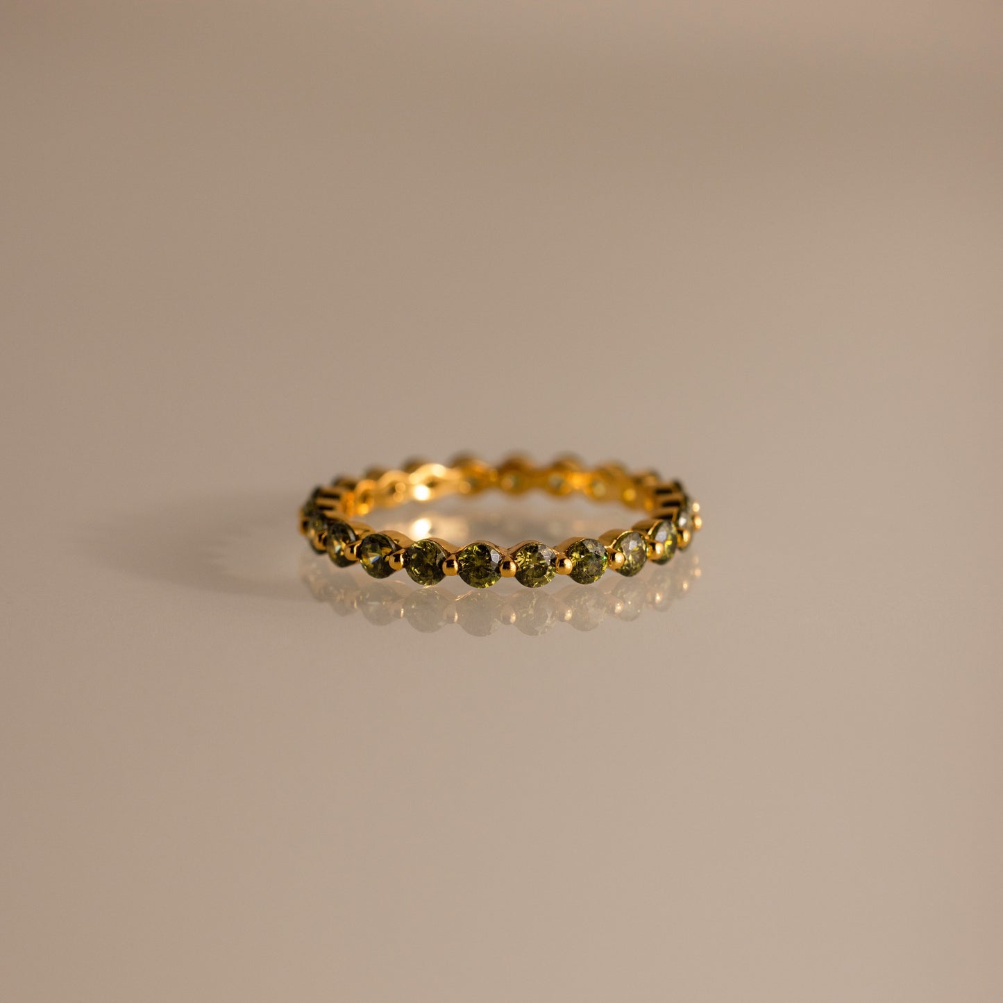 Lace Eternity Birthstone Ring