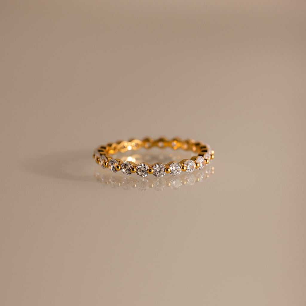 Lace Eternity Birthstone Ring