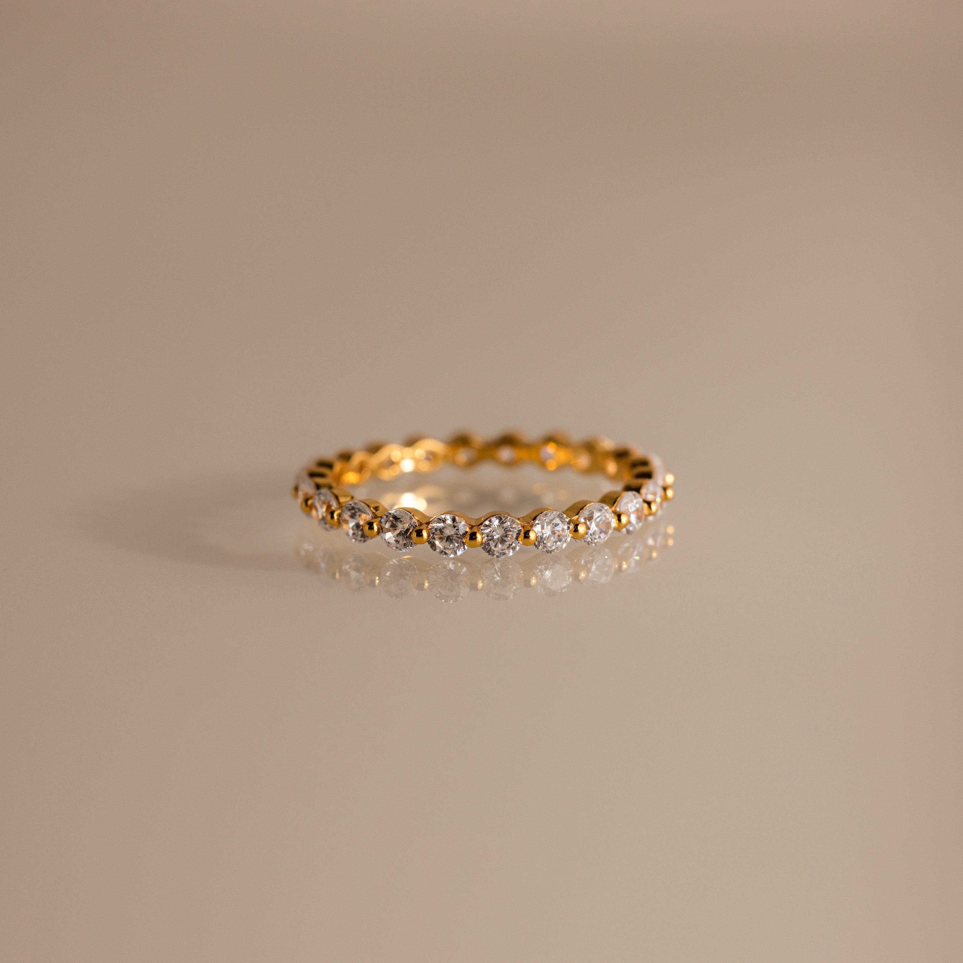 Lace Eternity Birthstone Ring