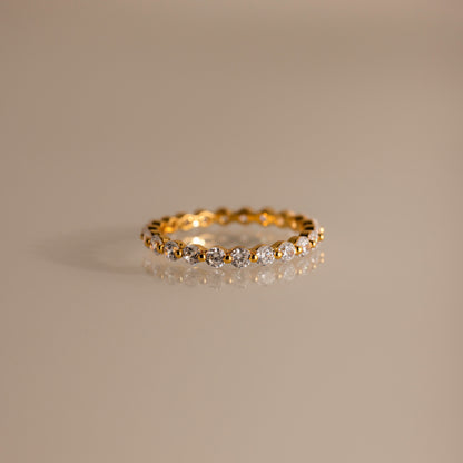 Lace Eternity Birthstone Ring