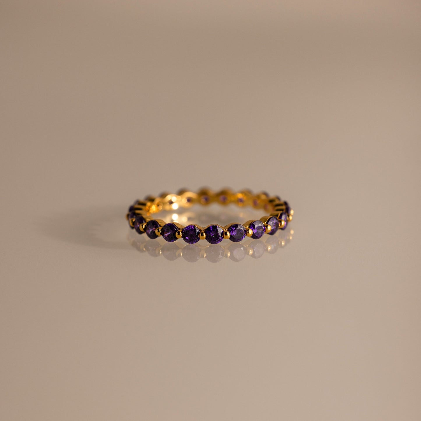Lace Eternity Birthstone Ring