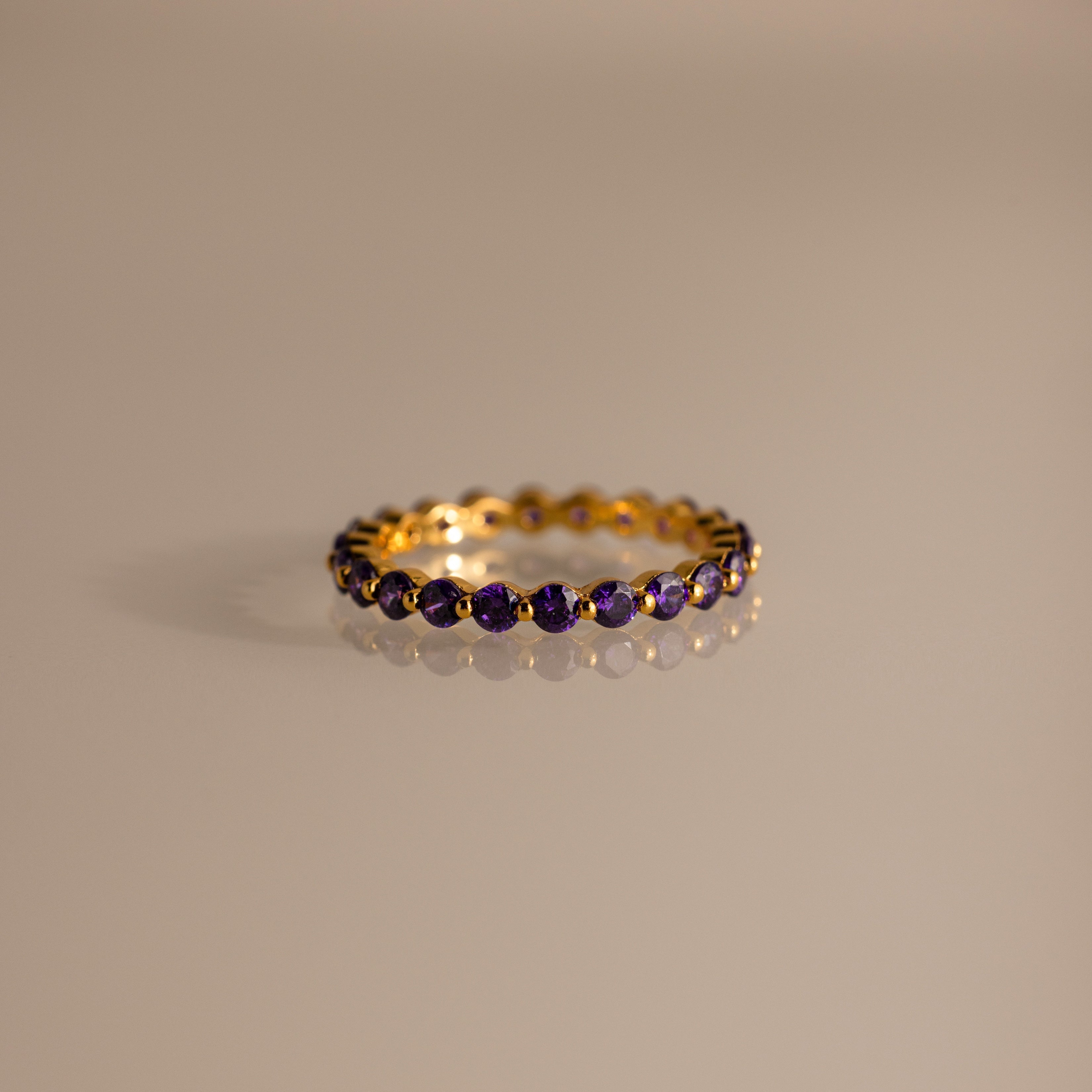 Lace Eternity Birthstone Ring