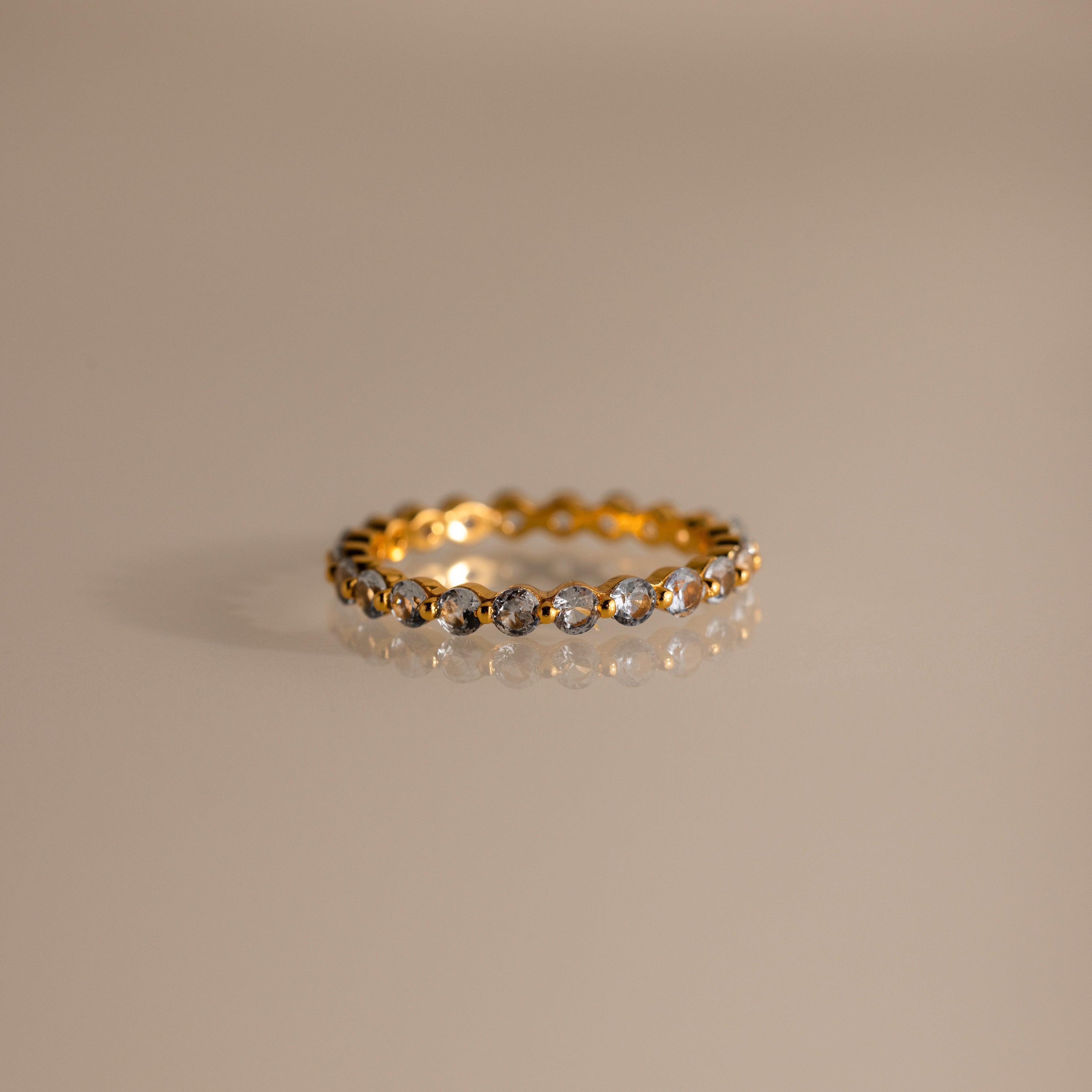 Lace Eternity Birthstone Ring
