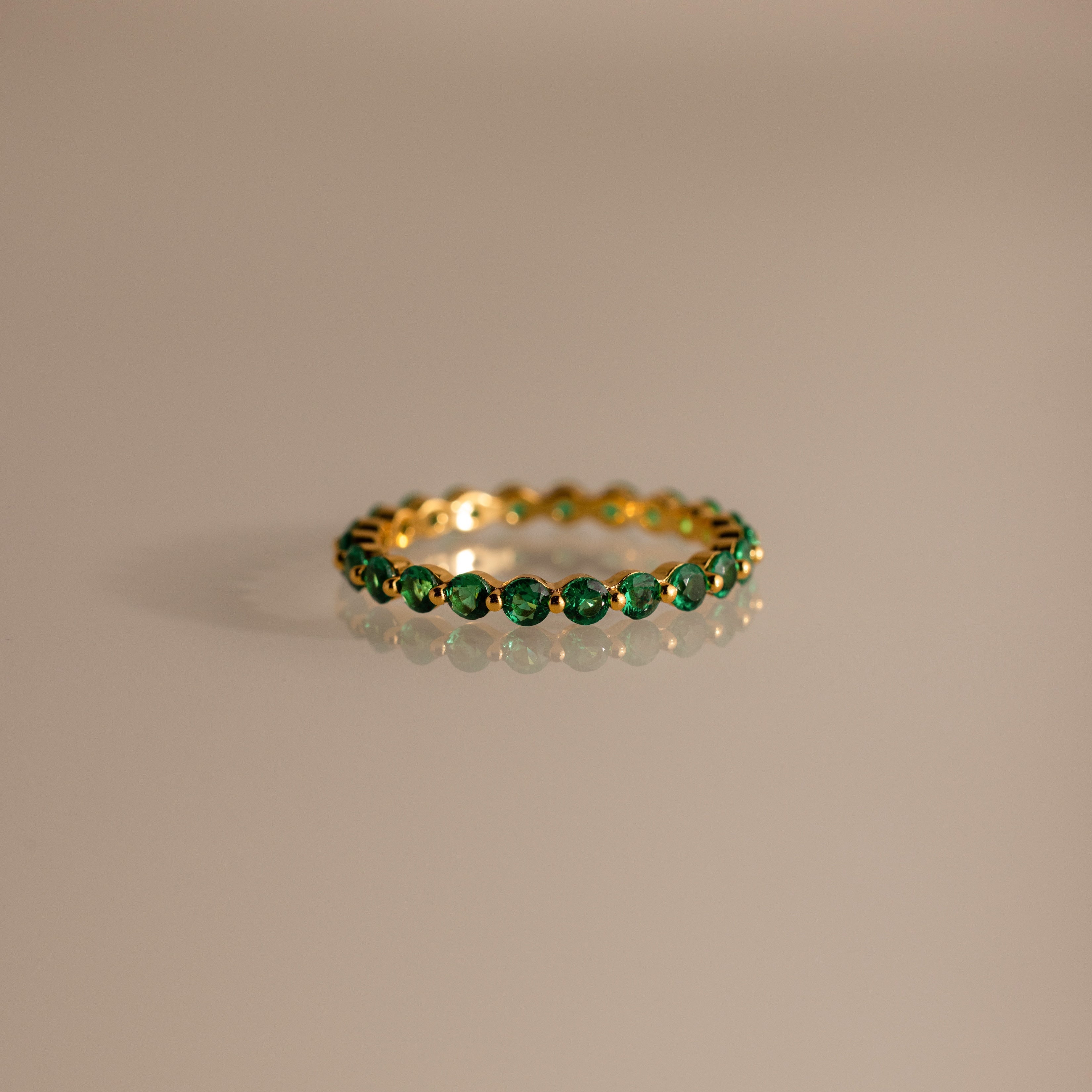 Lace Eternity Birthstone Ring