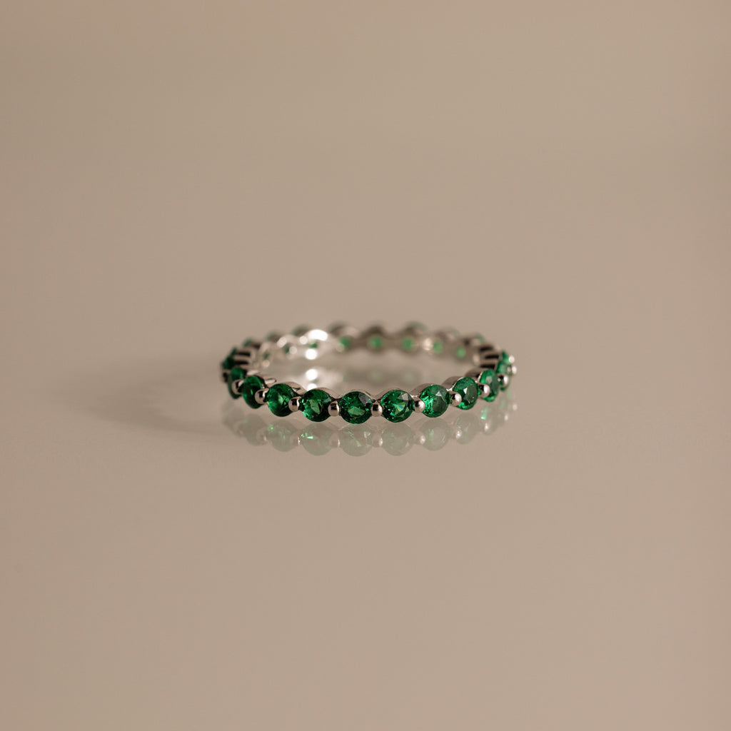 Lace Eternity Birthstone Ring