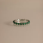 Lace Eternity Birthstone Ring