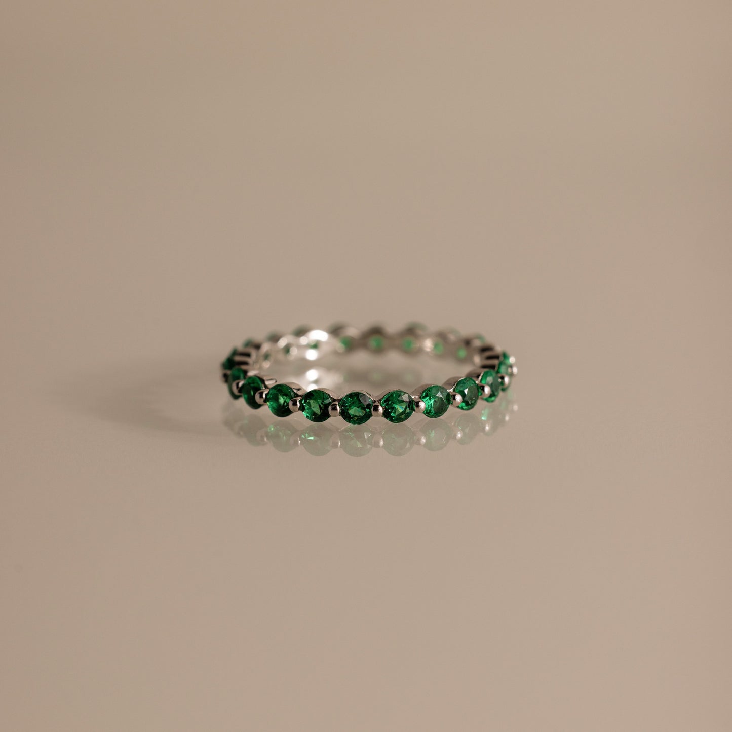 Lace Eternity Birthstone Ring