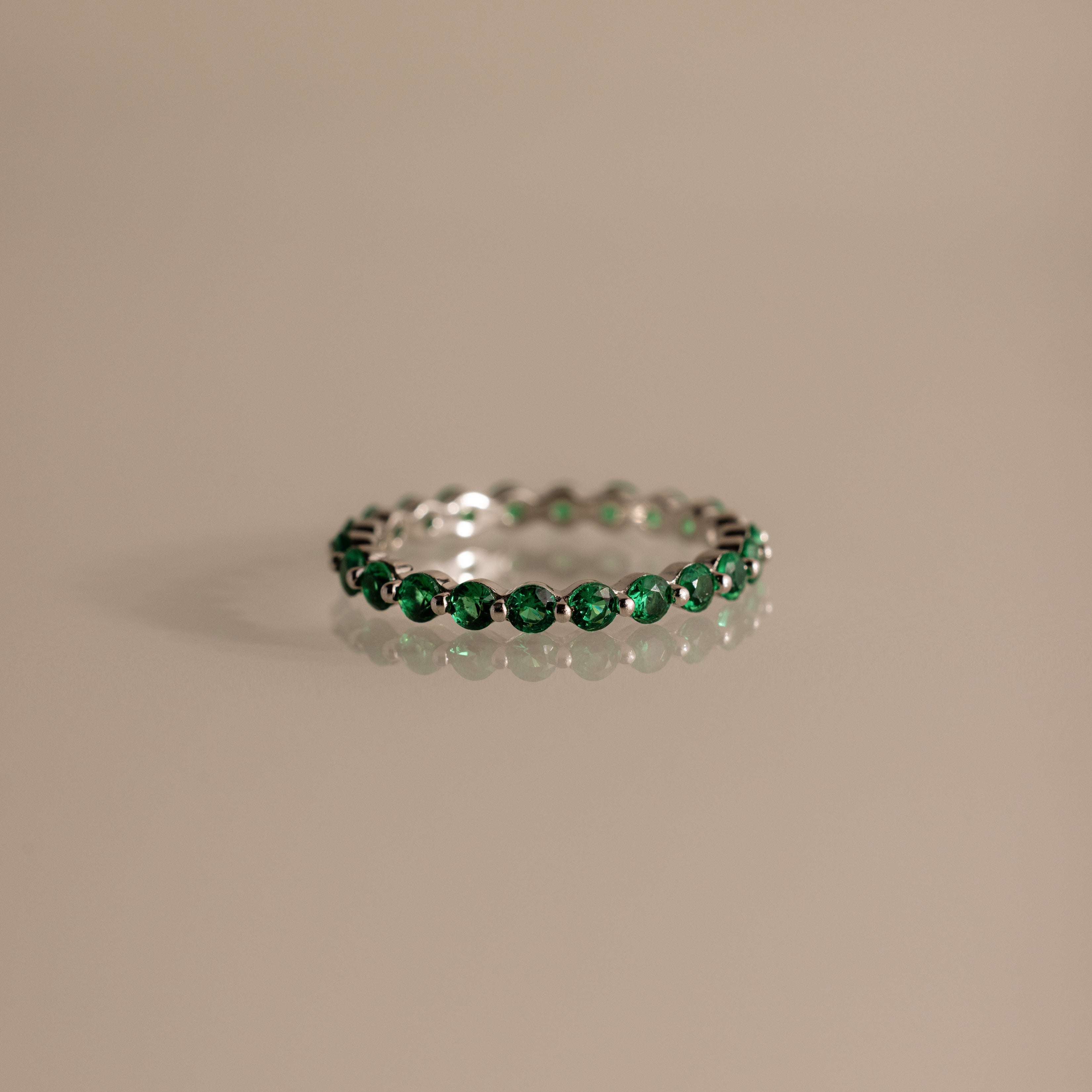 Lace Eternity Birthstone Ring