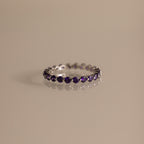 Lace Eternity Birthstone Ring