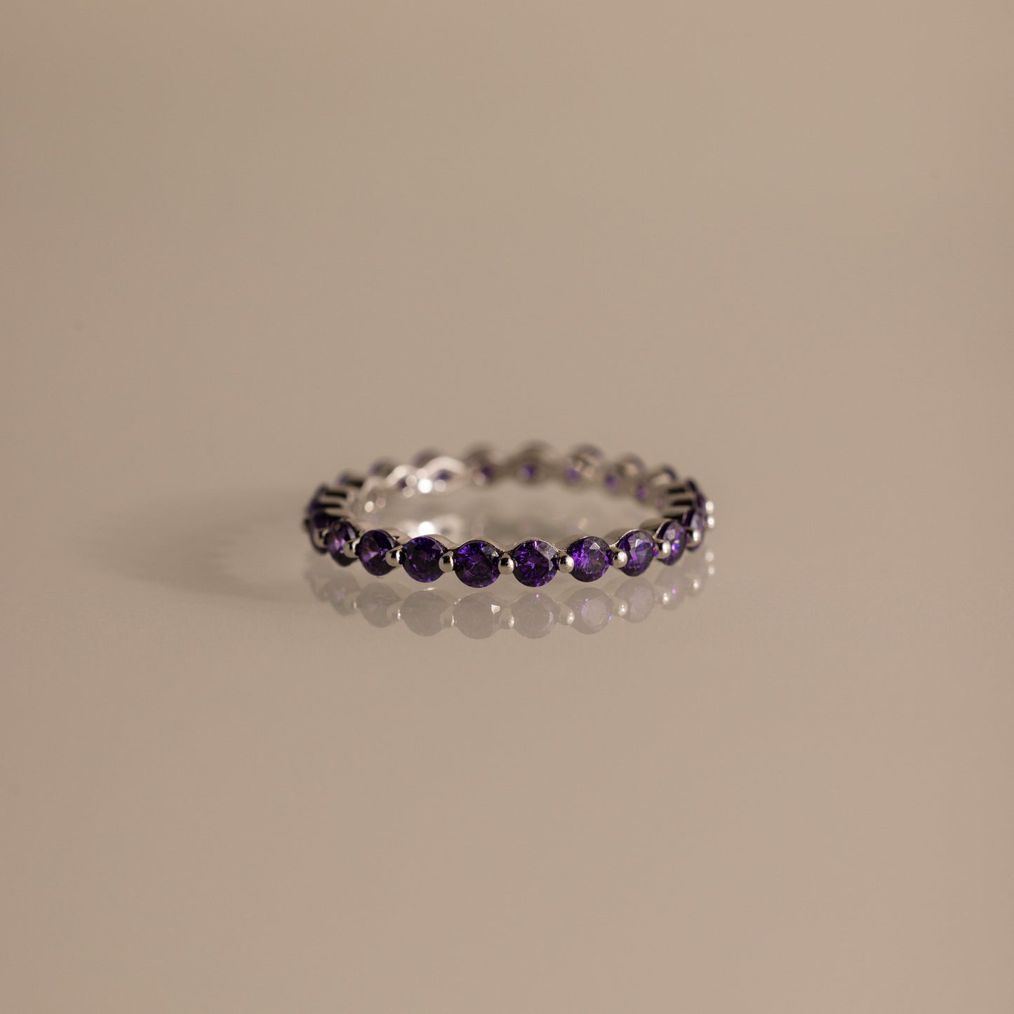 Lace Eternity Birthstone Ring