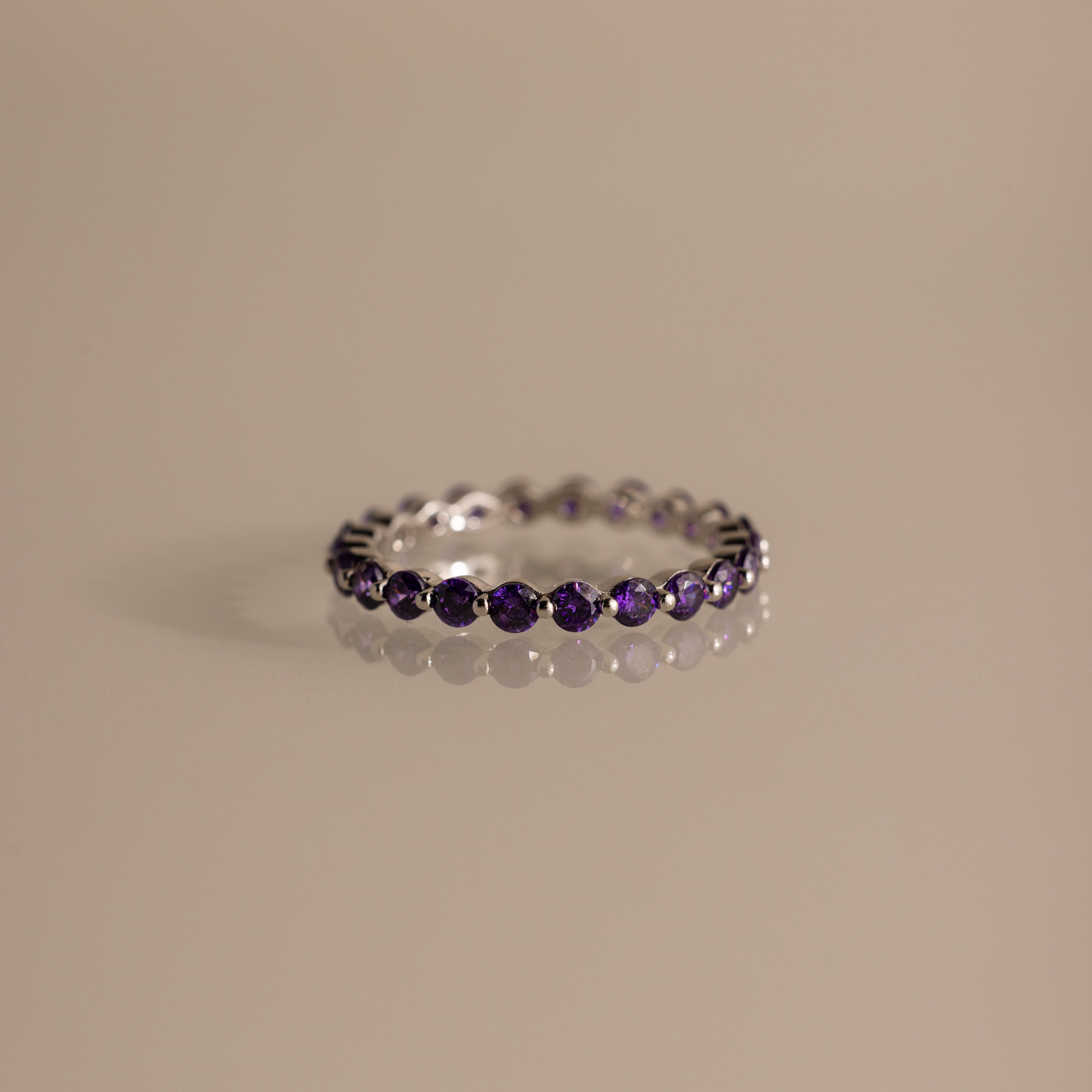 Lace Eternity Birthstone Ring