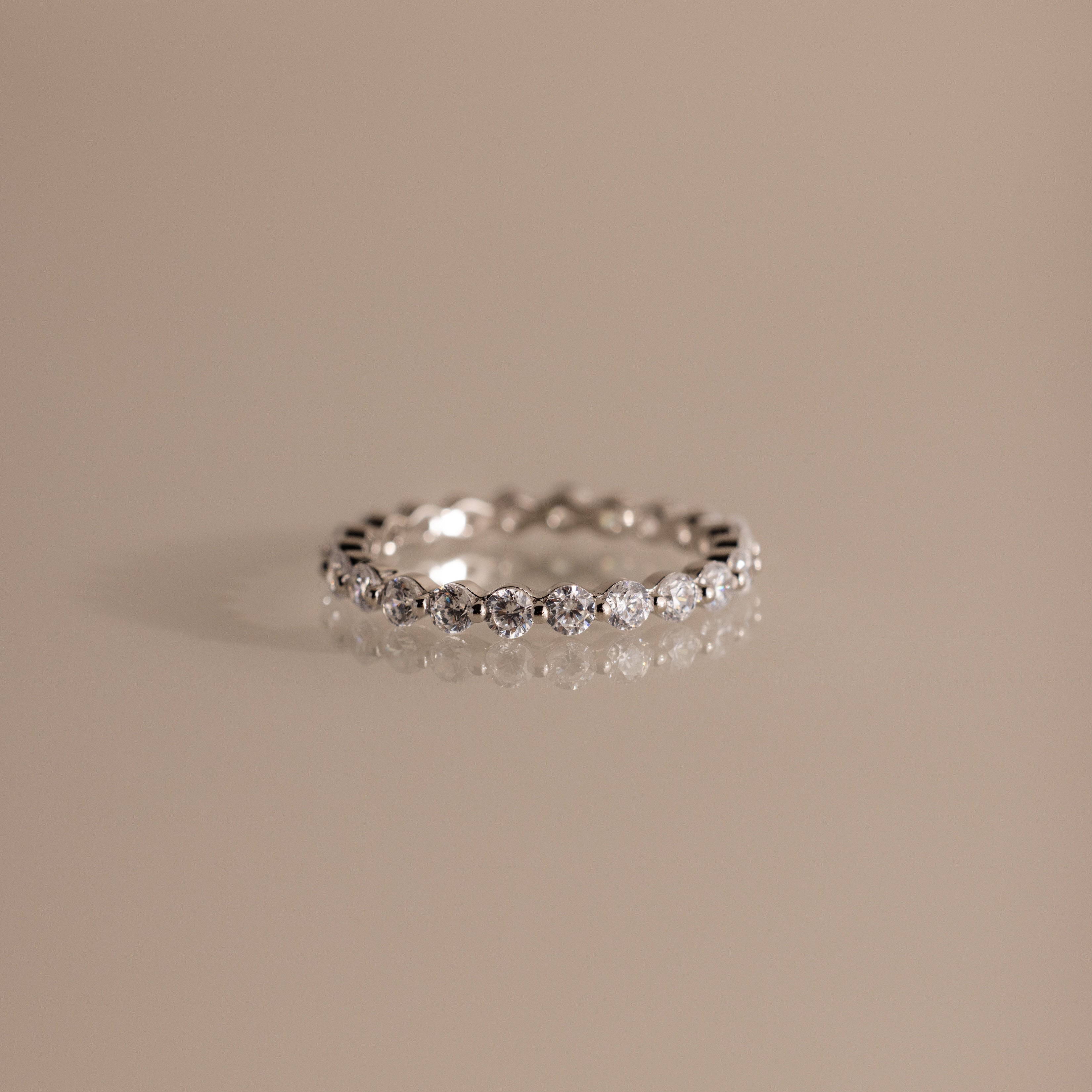 Lace Eternity Birthstone Ring