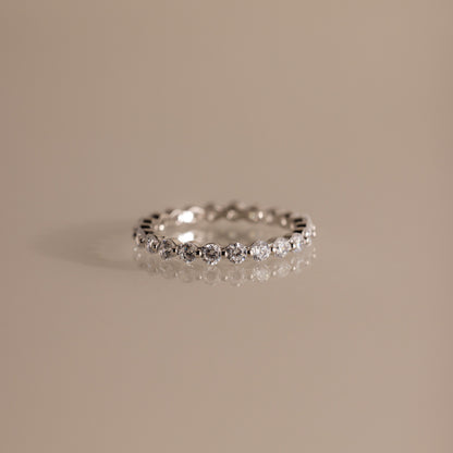 Lace Eternity Birthstone Ring