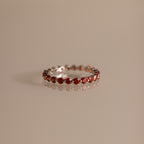 Lace Eternity Birthstone Ring