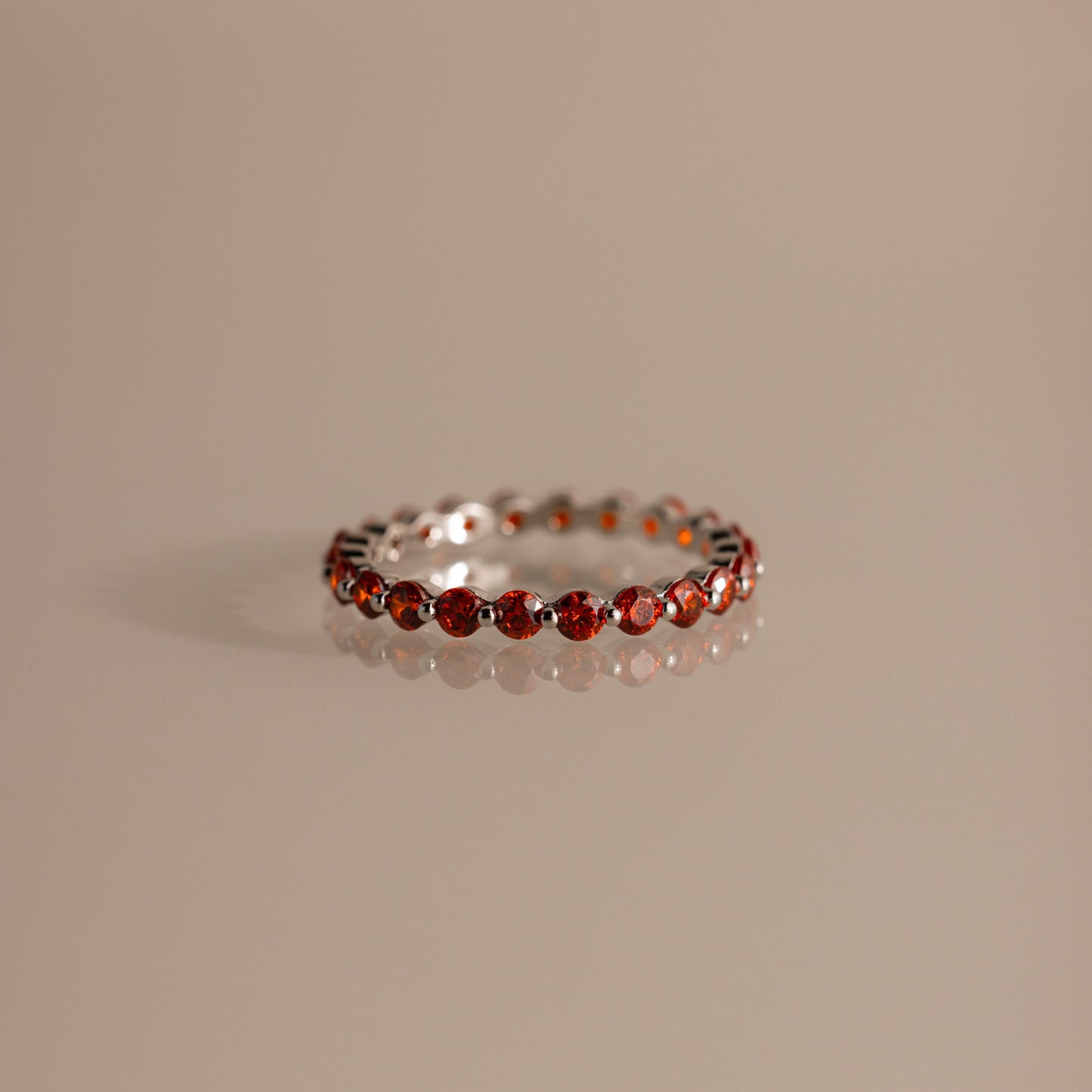 Lace Eternity Birthstone Ring
