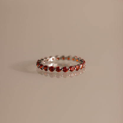 Lace Eternity Birthstone Ring