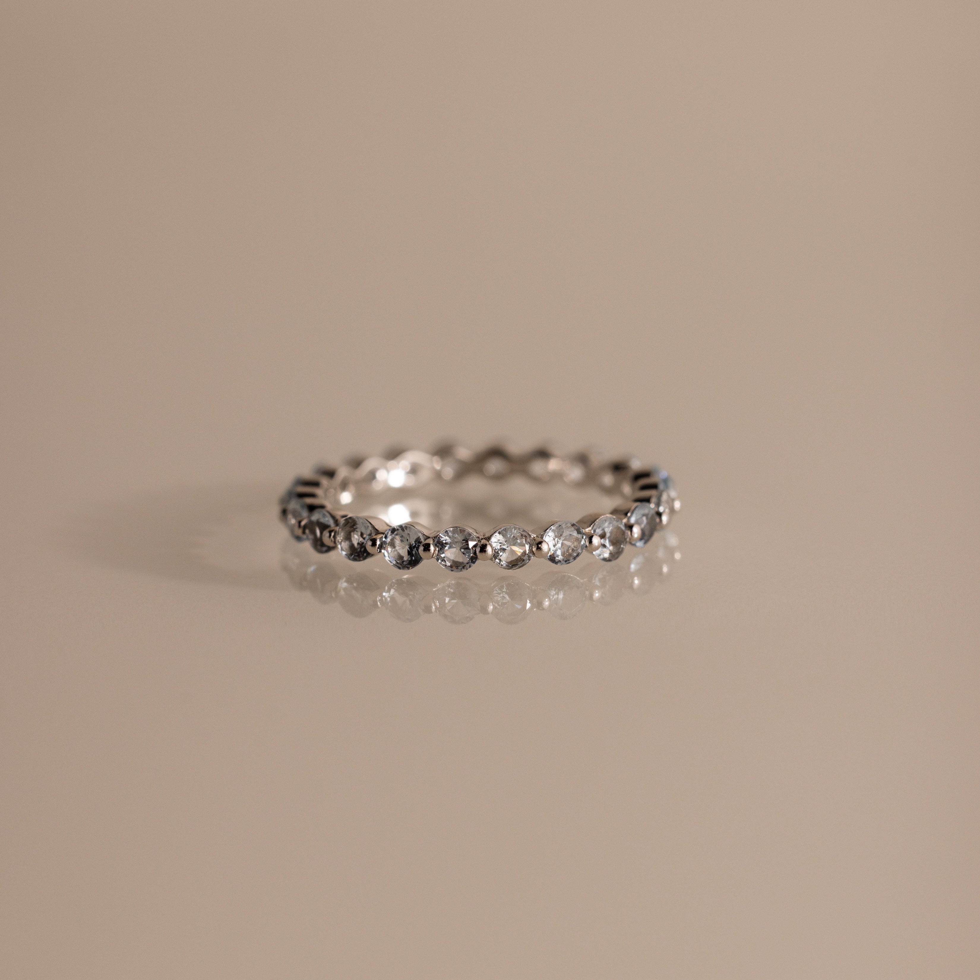 Lace Eternity Birthstone Ring