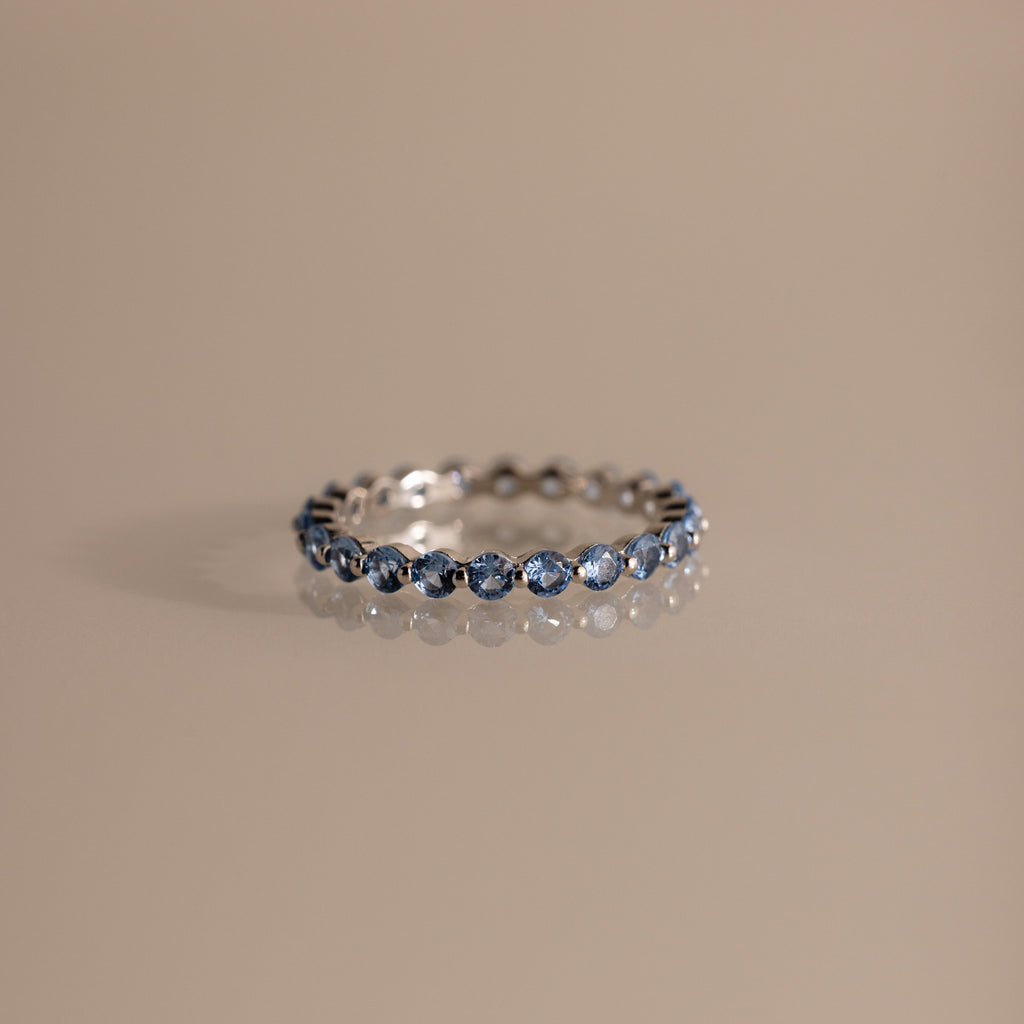Lace Eternity Birthstone Ring
