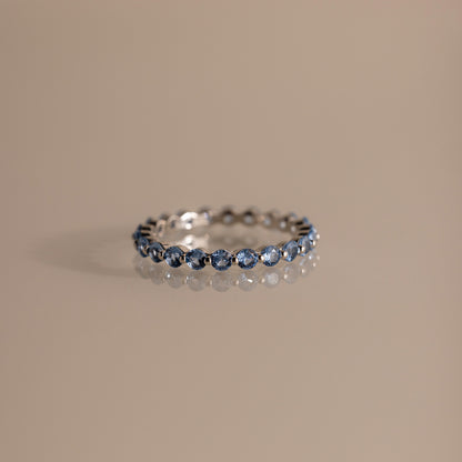 Lace Eternity Birthstone Ring