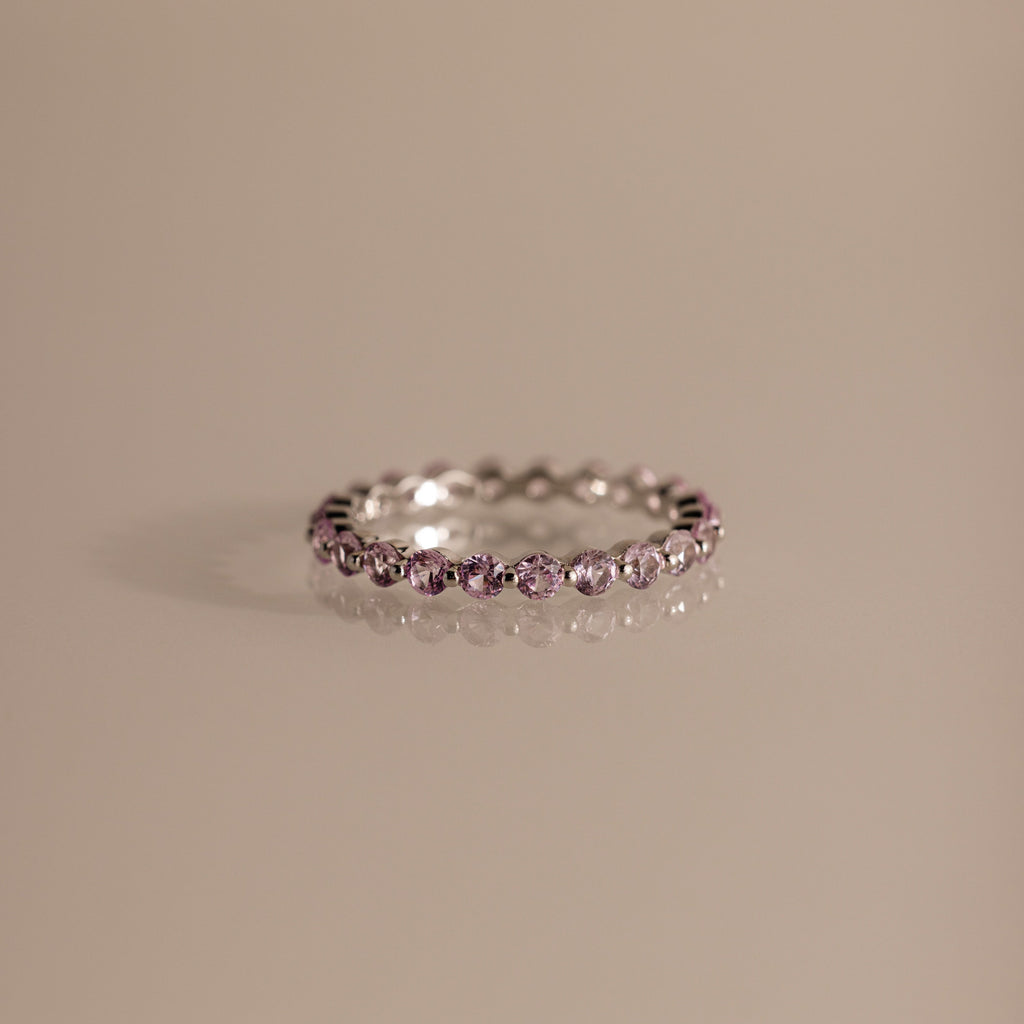 Lace Eternity Birthstone Ring