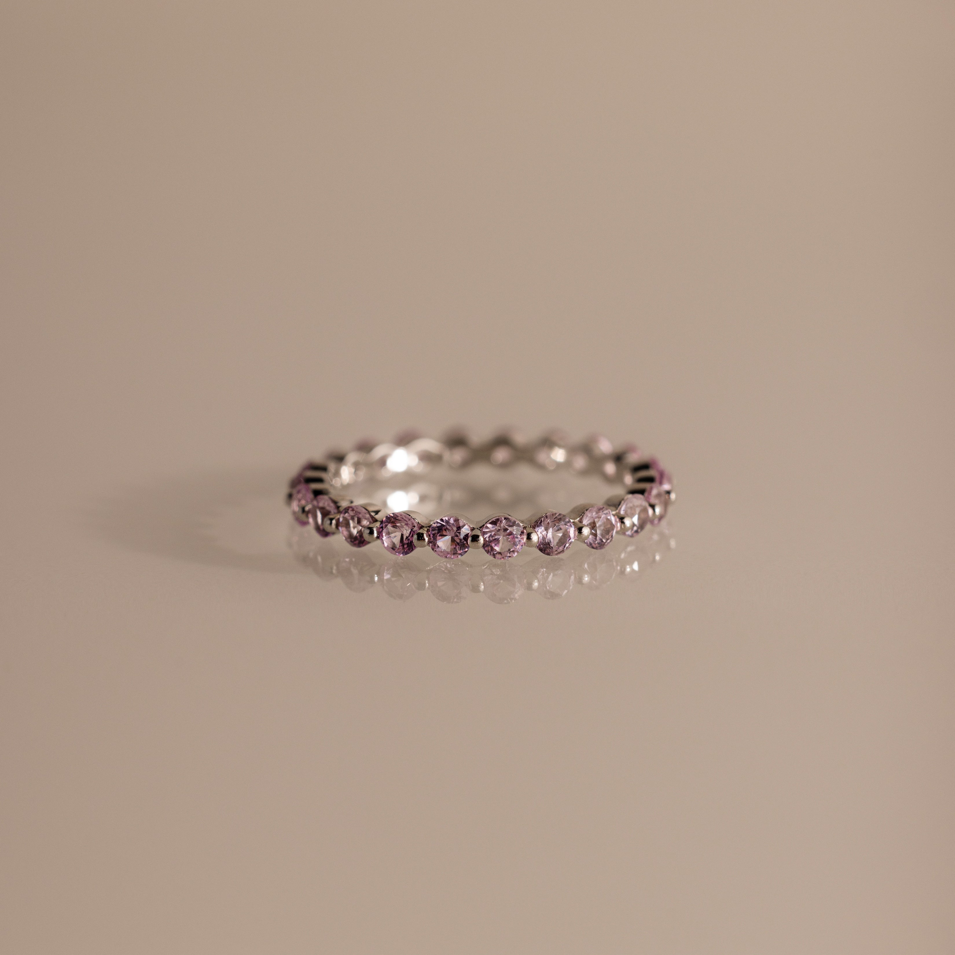 Lace Eternity Birthstone Ring