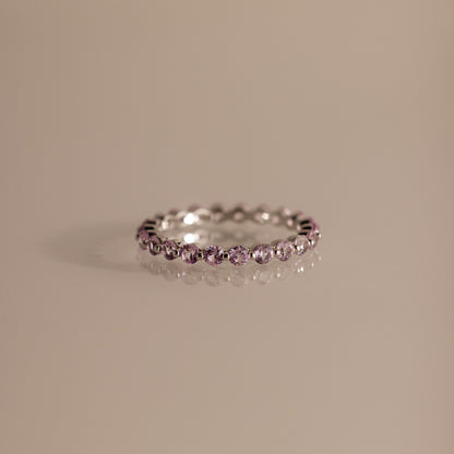 Lace Eternity Birthstone Ring