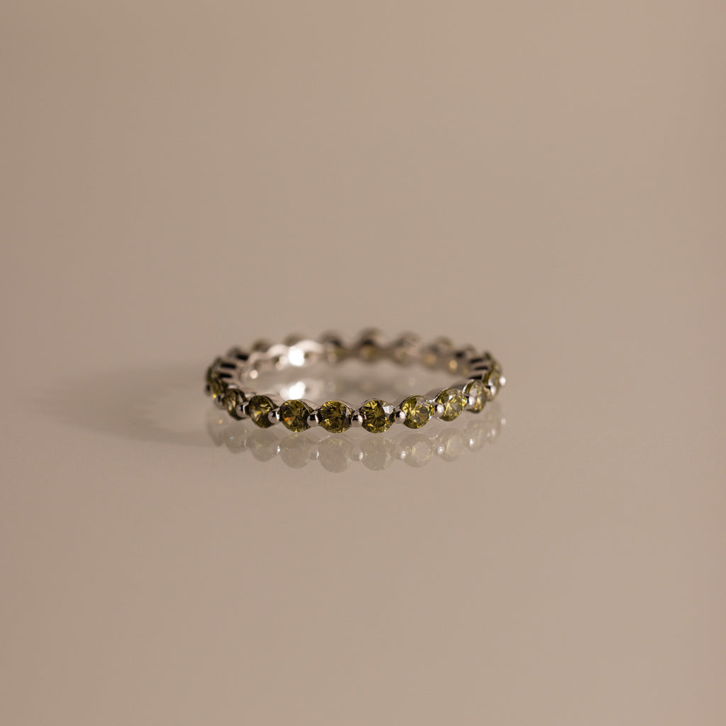Lace Eternity Birthstone Ring