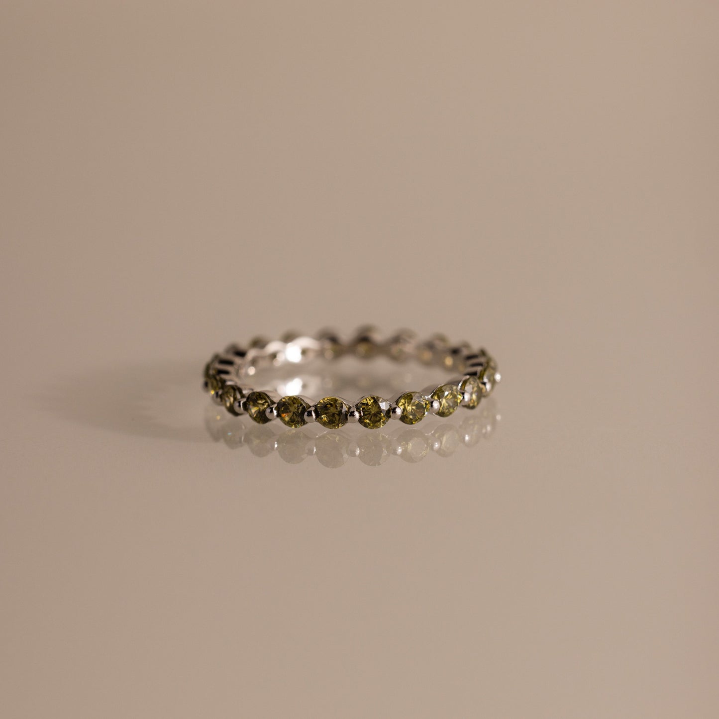 Lace Eternity Birthstone Ring