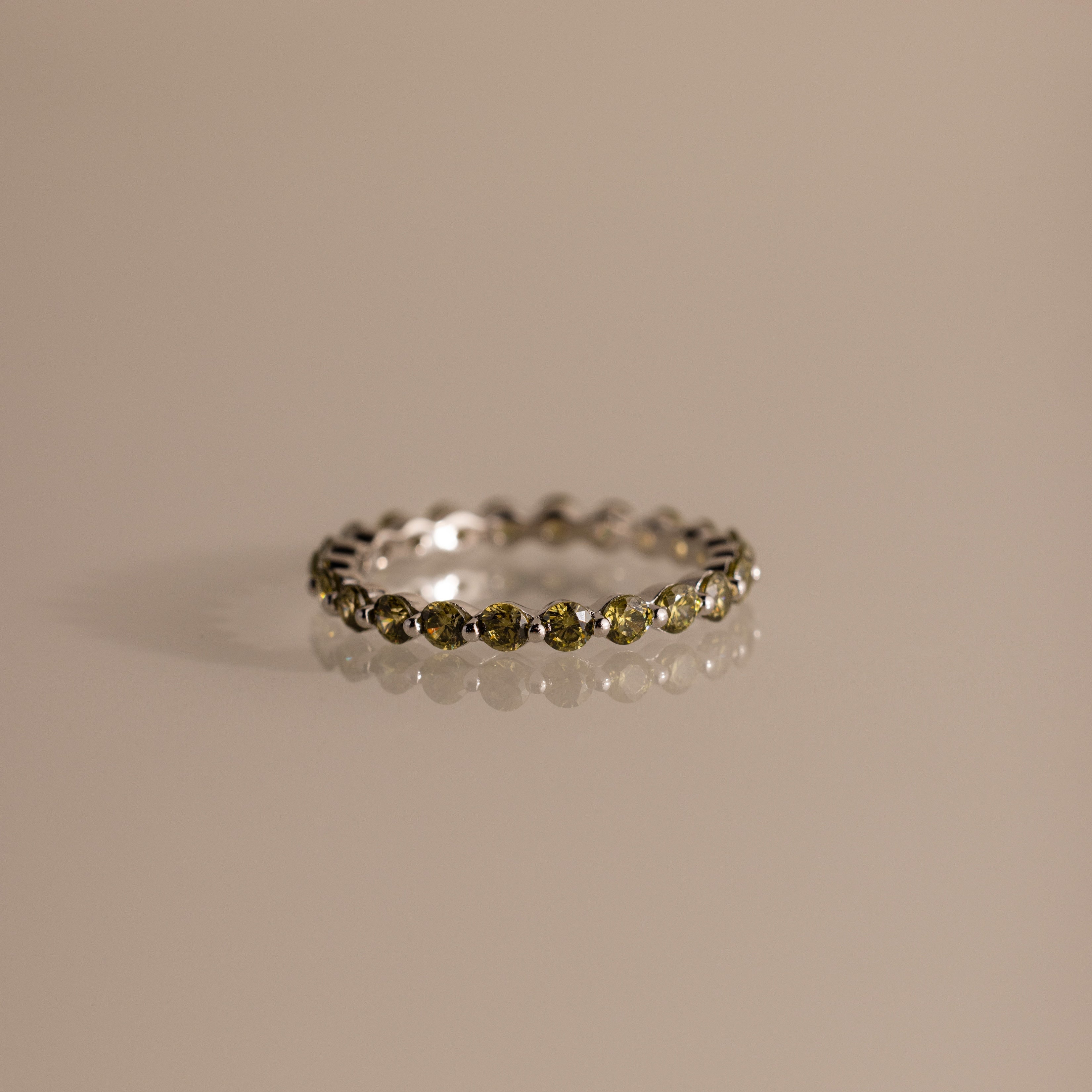 Lace Eternity Birthstone Ring
